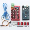 Livraison gratuite Mega 2560 + RAMPS 1.4 Controller + 4pcs A4988 Stepper Driver Module + pour KIT d'imprimante 3D pour Arduino RepRap