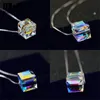 Crystals Necklace Pendants Silver Chain Necklaces For Women Statement Necklace Wedding Chic Gift Fine Jewelry 10PCS LOT264E9253332