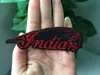 Indiase motorfiets ijzer op jas, hoed, tas, lederen doek patch, amerikaanse, fietsers gratis verzending Custom 100% Emb stitches High Quanlity Badge