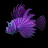 1 ADET Glow Karanlık Yapay Akvaryum Lionfish Süs Balık Tankı Denizanası Dekor # R21