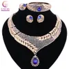 Top Exquisite Dubai Sieraden Set Luxe Goud-Kleur Grote Nigeriaanse bruiloft Afrikaanse kralen Sieraden Set Kostuum Design Heni