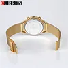 Curren Men Gold Quartz Watches Men Fashion Casual Top Brand Luxury Luxury Gives de poigne