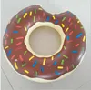 90 cm Donut Nadmuchiwany Pływanie Pływanie Pływanie Pływanie Dorosłych Basen Pływak Raft Beach Zabawki Pływanie Basen Pływak Buja Truskawka Pączek Tubka