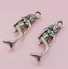200 stks Tibetan Silver Mermaid Charms Hanger voor Sieraden Maken Armband 21x7mm