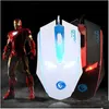 Top New USB Gaming Mouse Wired LOL Backlights Mice Optical Gaming or Office 1200DPI Gamer Ergonomic Design Black or White Colors X18