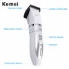 Trimmer 110V220V Inkludera batterititanblad Kemei6688 Professionell hårtrimmer Electric Hair Clipper Cutting Machine Shearer