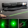 2PC 10Mile Puntatore Laser Verde Militare Penna Astronomia 5mw 532nm Potente Giocattolo Del Gatto Messa A Fuoco Regolabile Lazer + 18650 batteria + Caricatore