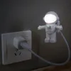 Novelbelysning ledde yttre rymden astronaut USB Night Light Switch Creative Nightlight Light