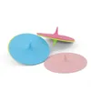Креативная силиконовая крышка с каплями воды, красочная крышка для чашки, экологически чистая герметичная крышка для кружки, 8 цветов, 10 см