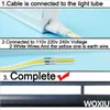 Woxiu T5 LED Tube Stent Light Integrated Держатель лампы Флуоресцентный Светильник 2ft 570 мм Энергосберегающая лампа AC110-265V 8W 6000K