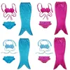 2016 Mermaid Bathing Suit For Children Kids Beach Swimwear Baby Girls Swimming bikini Child Biquini Three Pieces Bikini Sets8885807