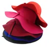ヘプバルン帽子ファッションウールの女性ワイドブリム帽子ビーチちょう結び太陽のキャップエレガントなちょっと冬の暖かい帽子の母親と子供の帽子