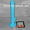 Hot Sale Silicon Rigs Waterpipe Silicone Hookah Bongs Silikon DAB Riggar Cool Shape 5ml Silikonbehållare med 5 54 5 tums silikonmattor