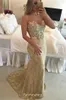 Champagne Lace Evening Dress Mermaid Sweetheart Sashes Women Pageant Wear Special Occasion Dress Party Gown Custom Made Plus Size