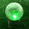 Solarbetriebene, farbwechselnde LED-Lichtkugel für den Außenbereich, Crackle-Glas-LED-Licht zum Aufhängen, für Garten, Rasen, Hof, Dekorationslampe