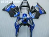 Carene in plastica per moto per Kawasaki Ninja ZZR600 05 06 07 08 carenatura per iniezione nero blu ZZX600 2005-2008 ZV46