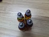 500pcs/lot Free Shipping 5ML MINI ROLL ON Amber GLASS BOTTLES ESSENTIAL OIL Steel Metal Roller Ball Fragrance Perfume bottle