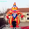 4m uppblåsbara magisk marionettannonsering visade uppblåsbara clown med glasögon