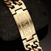 Bracciale da uomo con chiave identificativa della Grecia per uomo Bracciale da uomo in acciaio inossidabile con doppia catena Cuba Bileklik Gioielli Hiphop Bold e Chun275Q