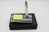 Rectangle base Magnetic Floating Pen with Notes and Magnet Holder High quality Desktop Table Pens 1.0mm Refills