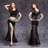 Кружева Bellydance Ткань Степень Носить Новые Модель Женщины Женские Танцевальные костюмы TopSkirtwaist Цепные Услуги Уборка Юбки Костюм