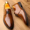 Горячие Продажи Британский Стиль Натуральная Кожа Мужчины Оксфорды, Скольжения На Бизнес Мужская Обувь Свадебные Туфли, Мужчины Платье Обувь