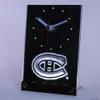 Wholesale-TNC0540 Montréal Canadiens Bureau de table 3D Horloge LED