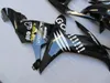 Vit Black Fairing Kit för Yamaha YZF R1 2002 2003 Fairings Set YZF R1 02 03 IU89