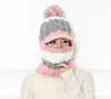 2017 Kadın Kış Örme Yün Şapka Açık Headgear Bisiklet Soğuk Şapka Sıcak Rüzgar Hood Kadın Kayak Kulak Koruma Baş Kapağı