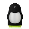 Humidificateur de pingouins mignons avec lumière LED colorée, purificateur d'air ultrasonique d'aromathérapie, veilleuse pour bureau, maison, voiture, huile, diffuseur d'arôme de spa