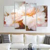 4 Stuks Gecombineerd Rose Bloem Moderne Schilderen Op Canvas Foto 'S Voor Woonkamer Modulaire Muurschilderingen Geen Frame6165229