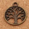 Arbre généalogique de la vie charms pendentifs 200pcs lot antique en bronze argenté bijoux bricolage l463 20x23 5mm 295t