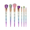 7pc Set Diamond Makeup Smurning Cosmetic Mieszanie Rainbow Professional Makeup Pędzers Zestaw Eyeliner Eyeliner Lip Smurn Tool