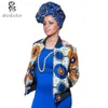 Giacche da donna all'ingrosso- primavera autunno 2021 moda donna cappotto abbigliamento africano batik stampa manica lunga base con cerniera con cerniera