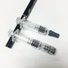 1ml seringa de vidro luer lock luer cabeça seringas com ferramenta de enchimento de marca de medição para cartuchos de óleo grosso vape