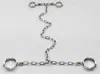 Collier de cadenas ovale, manchettes de cheville de Bondage de poignet, chaînes siamoises en acier inoxydable, équipement de harnais, ensemble BDSM esclave adulte