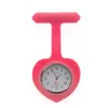 Montre en alliage de poche pour infirmière, en Silicone, Design cœur d'amour, broche couleur bonbon, à clipser, analogique, numérique, mouvement à Quartz médical, horloge Fob