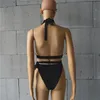 2017 Yeni Varış Kadın Seksi Halter Push Up Up Bandage One Piece Mayo String Yüzme Giyim Plaj Mayo Kıyafet Mayo Kadınlar5520526