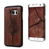 Cas de sculpture sur bois créatif à bas prix pour Samsung Galaxy S5 S6 S7 bord S8 Plus cas de couverture de téléphone cas de téléphone en bois mince pour Iphone 6 6s plus 7