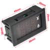 Freeshipping 5 sztuk / partia LED DC 0-100 V 10A Dual Display Meter Digital Voltmeter Ammetry Panel AMP Volt Gauge Darmowa Wysyłka10000840