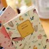 4 sztuk / zestaw Kawaii Cute Flowers Ptaki Zwierząt Notebook Paint of Diary Book Journal Record Office School Supplies