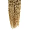 Cheveux vierges brésiliens miel blond bouclés extensions de cheveux micro perles 200g micro anneau extensions de cheveux humains 1gs 200s micro boucle 1g 6157316