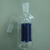 Hookahs 6 arm tree perc ash catcher 45 degree Wholesale 14.5-14.5mm blue for water pip bongs