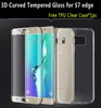 0.2mm 3D Trempé En Verre Trempé Pour Samsung Galaxy S7 Bord Protecteur D'écran Couverture Verre Complet Pour Galaxy S7 Bord En Verre Trempé