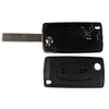 2-knapp vikning Key Shell Remote Nyckelfodral för Peugeot 207 307 307S 308 407 607 Däcktryck Alarmbilstyling199R