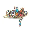 Fashion Girls Retro Crystal New Butterfly Flower Hairpins Hair Stick Hair Clip #R49