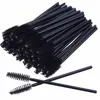 50pcs pinceaux de maquillage pour cils jetables Mascara applicateur baguette unique sourcil maquillage brosse outils cosmétiques