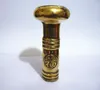 Artisanal Brass Walking Cane Head - Chinese-inspired Hand Carvings, Ergonomic Grip & Durable Design, for Stylish Mobility Aid