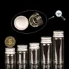 22*30*14mm 5ml Mini Glass Bottles With Aluminium Cap Empty Small Wishing Bottle Glass Vials Jars 100pcslot