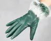 قفازات جلدية الفراء مهدب 5 قفازات الأصابع القفازات الجلدية LEATHER GLOVES 12pairs / lot